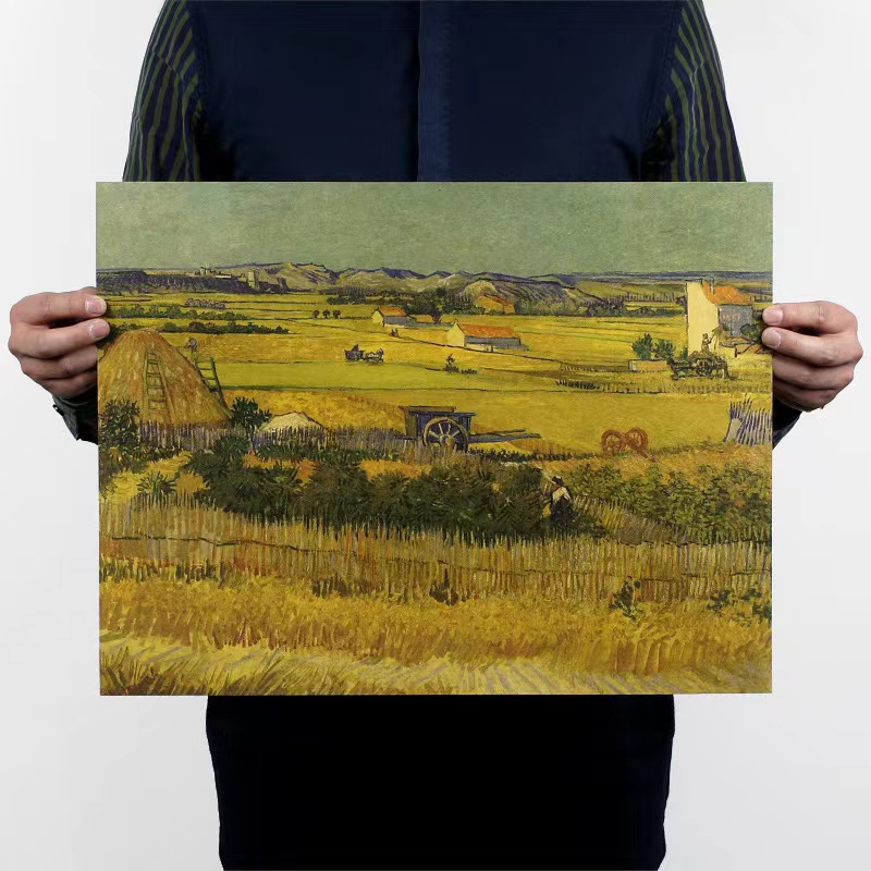 Poster Hình Tranh Sơn Dầu Của Van Gogh Monet Picasso