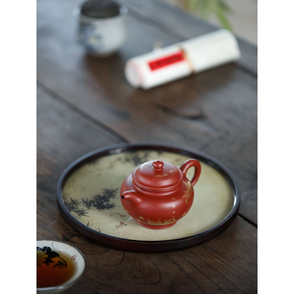 Ấm Tử Sa Nghi Hưng Phan Hồ Miêu Kim 200 ml (Đại Hồng Bào)