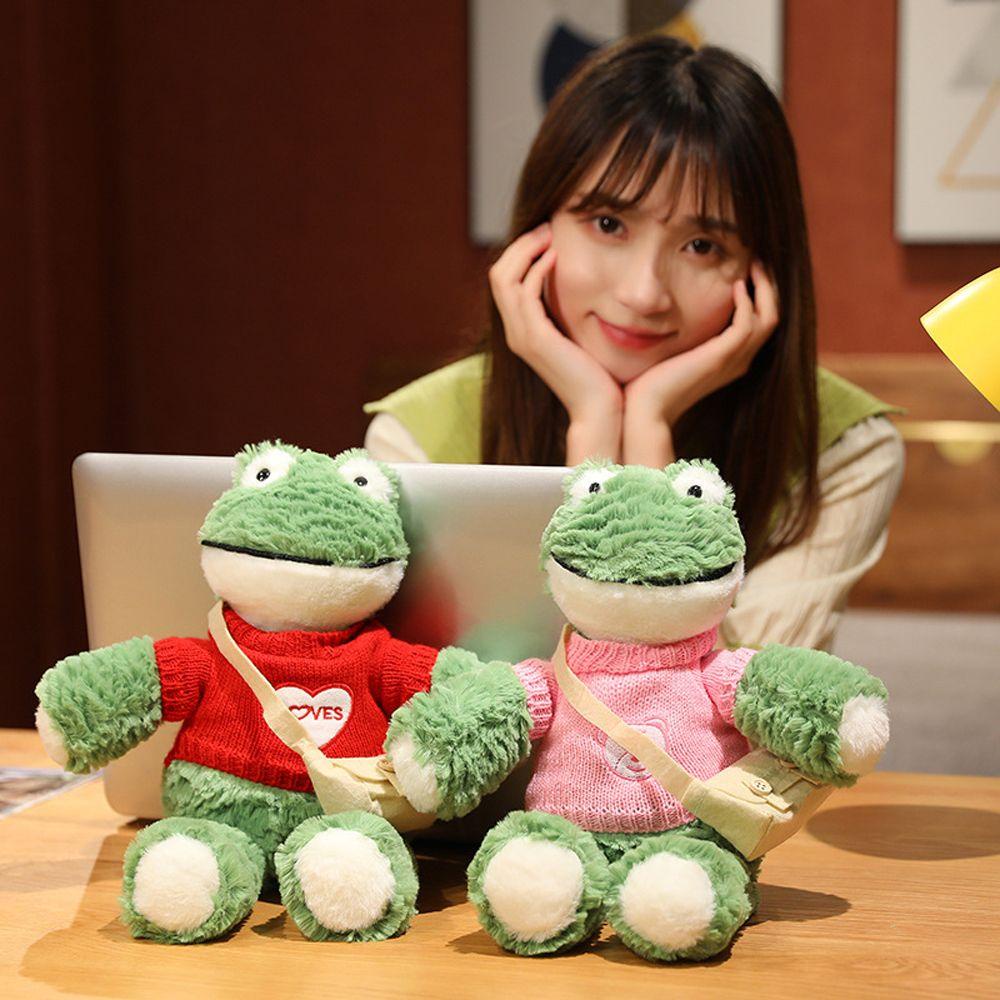 Ếch Nhồi Bông Mặc Áo Sweater Dễ Thương Cho Bé