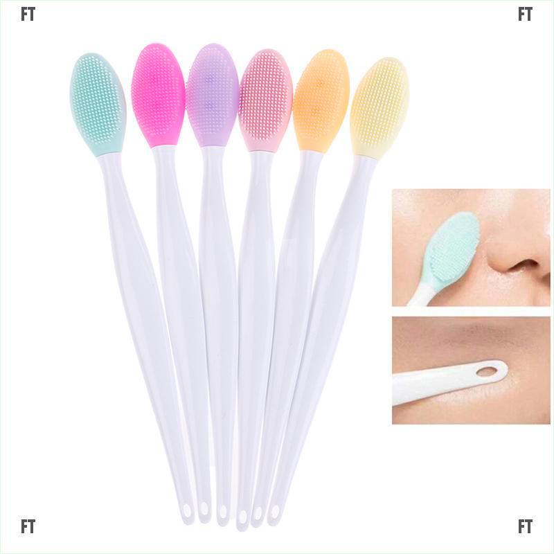 (Hàng Mới Về) Cọ silicone Làm Sạch Lỗ Chân Lông Và Mụn Đầu Đen Trên Mũi Mềm Không Cần Dùng