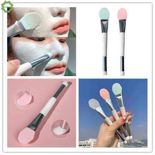 [Hàng mới về] Cọ silicon thiết kế hai đầu mềm mại dùng đắp mặt nạ 17cm