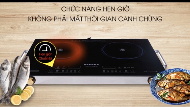 Bếp hồng ngoại đôi Sanaky SNK-203HGNW