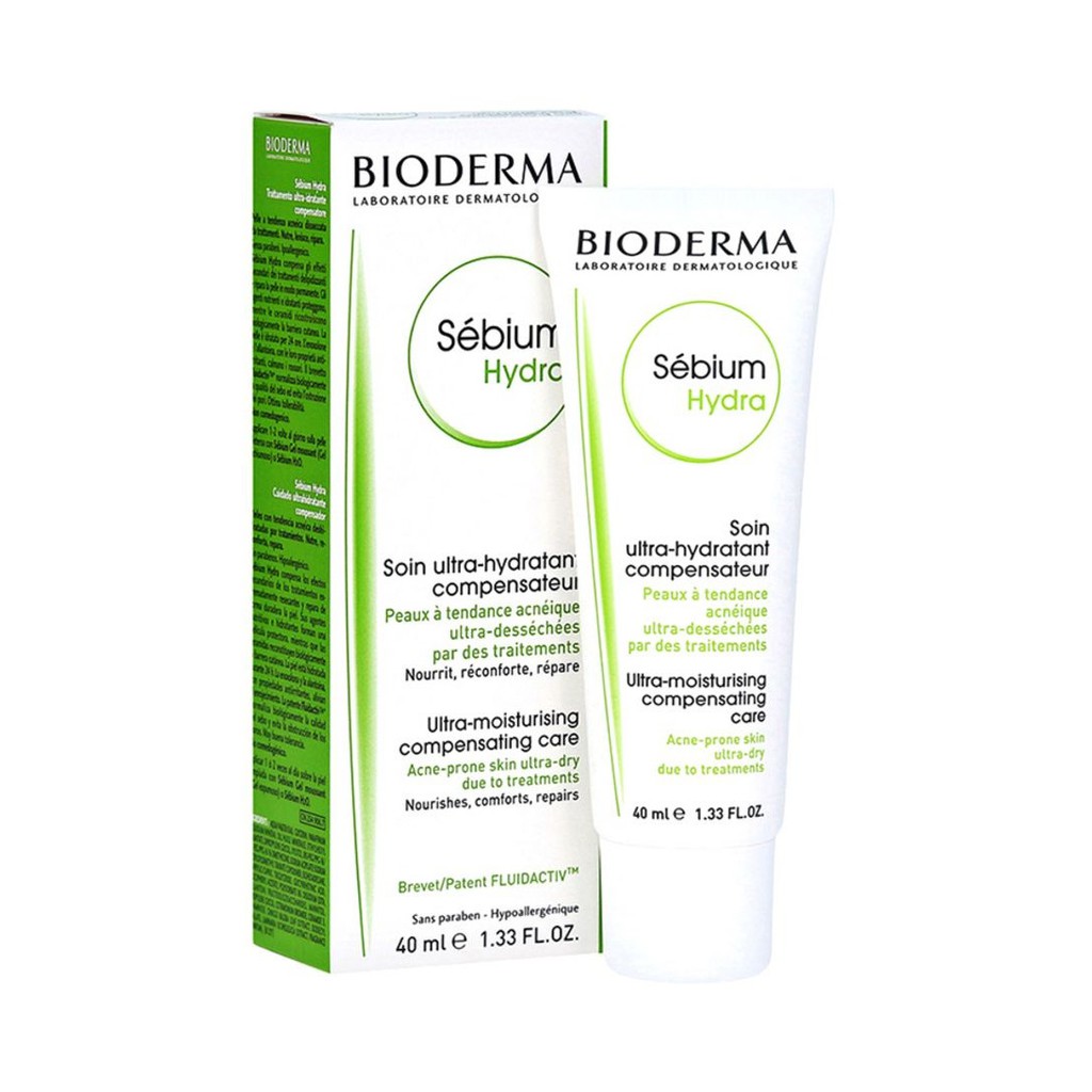Kem dưỡng ẩm Bioderma sébium hydra 40ml dành cho da dầu mụn và da khô