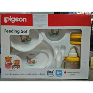 Pigeon - Bộ bát đĩa tập ăn Mag Mag