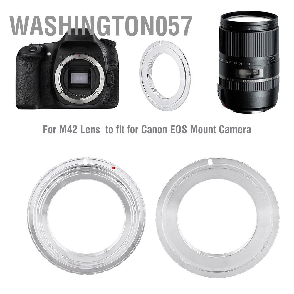 Washington057 M42-EOS Metal Lens Mount Adapter Ring for M42 to Fit Canon EOS Camera