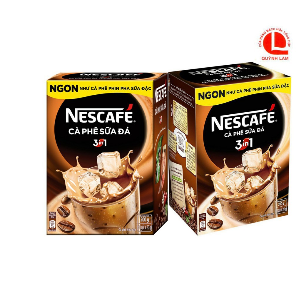 Café Nescafe 3in1  ca phê sữa đá