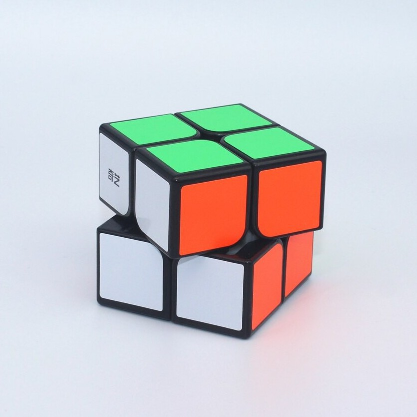 Rubik 2 Tầng giá rẻ QY3042 - Rubic 2x2 Viền đen (Black)
