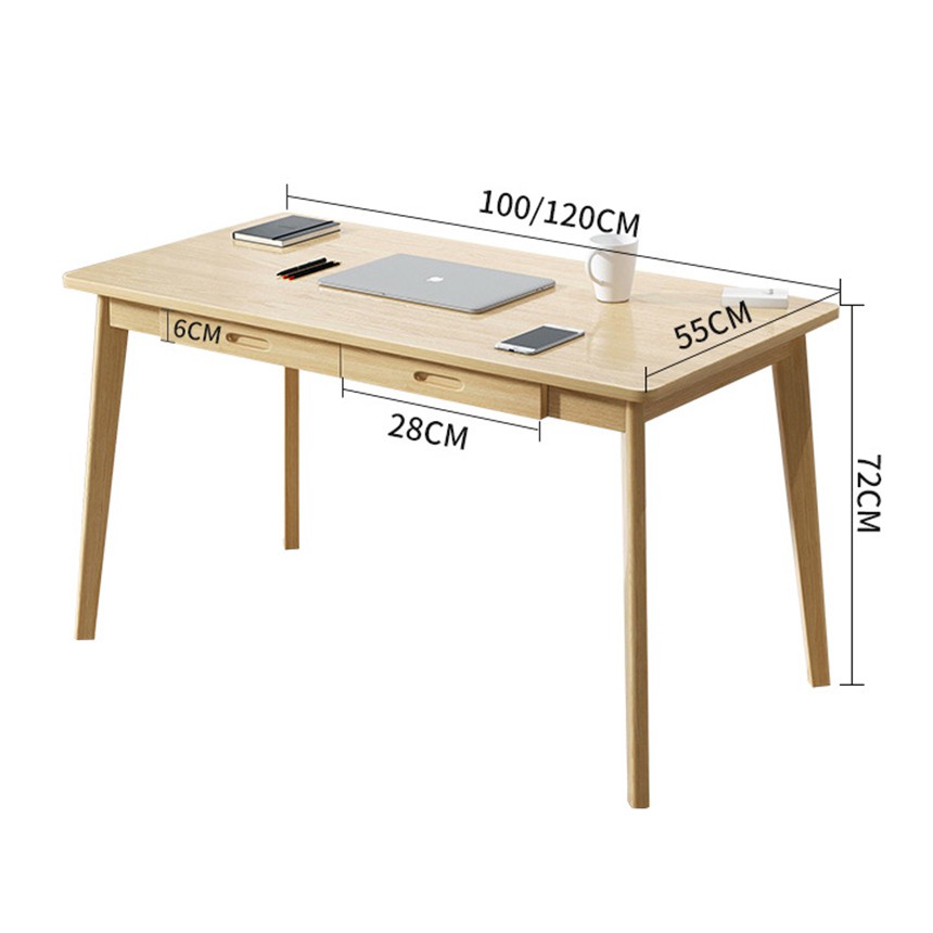 Bàn làm việc phong cách đơn giản bàn học có ngăn kéo bàn làm việc có ngăn kéo BAH004