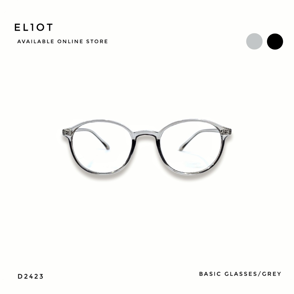 Gọng kính cận tròn Basic Glasses, gọng kính nam nữ thời trang Unisex, tròng kính chống ánh sáng xanh có thể thay cận