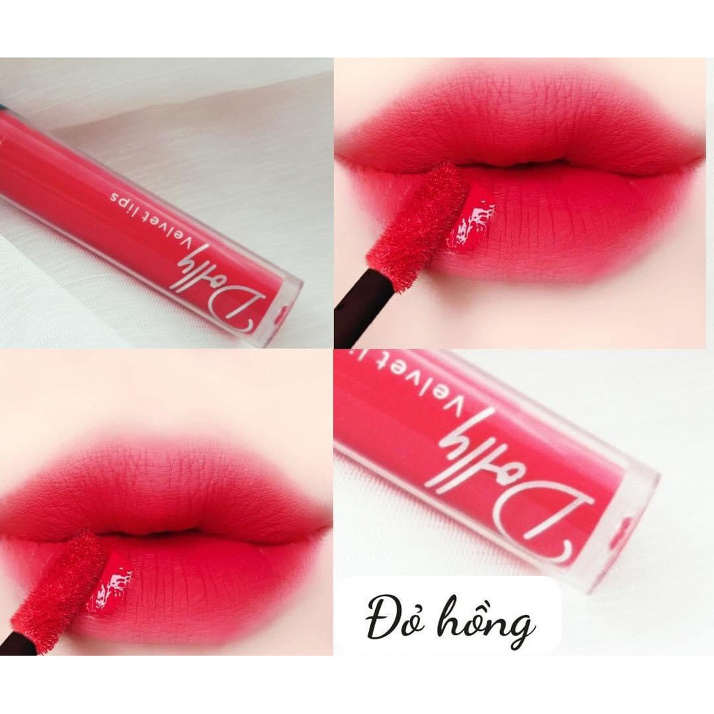 [Đỏ Hồng Tươi ] Son Cao Cấp Dolly Velvet Lips Blue Classic 2020 Màu Đỏ Hồng Tươi Xinh Xinh | BigBuy360 - bigbuy360.vn