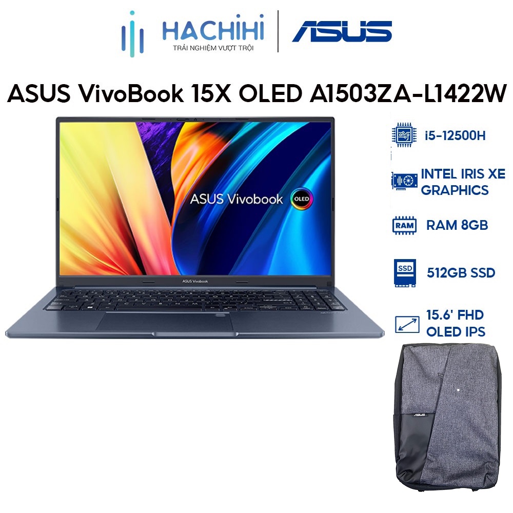 Laptop ASUS VivoBook 15X OLED A1503ZA-L1422W (i5-12500H | 8GB | 512GB | 15.6' FHD OLED)