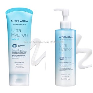 MBC Tẩy da chết cho da dầu, hỗn hợp dầu Missha Super Aqua Ultra Hyalron Peeling Gel 100/250ml