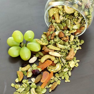 Granola ăn kiêng không đường siêu hạt 10% yến mạch