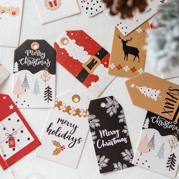 TỔNG HỢP nhiều mẫu Card/Thiệp Giáng sinh Merry Christmas Trang trí cây thông Noel, Hộp quà Giáng sinh chỉ có tại Kling