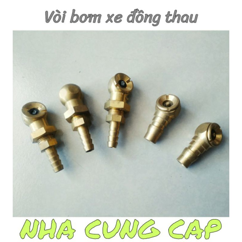 VÒI BƠM XE ĐỒNG THAU BẰNG HƠI LOẠI TỐT