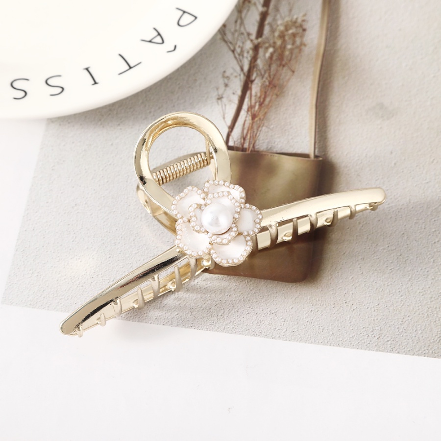 Kẹp Tóc Hoa Đính Ngọc Trai Thanh Lịch Cho Nữ