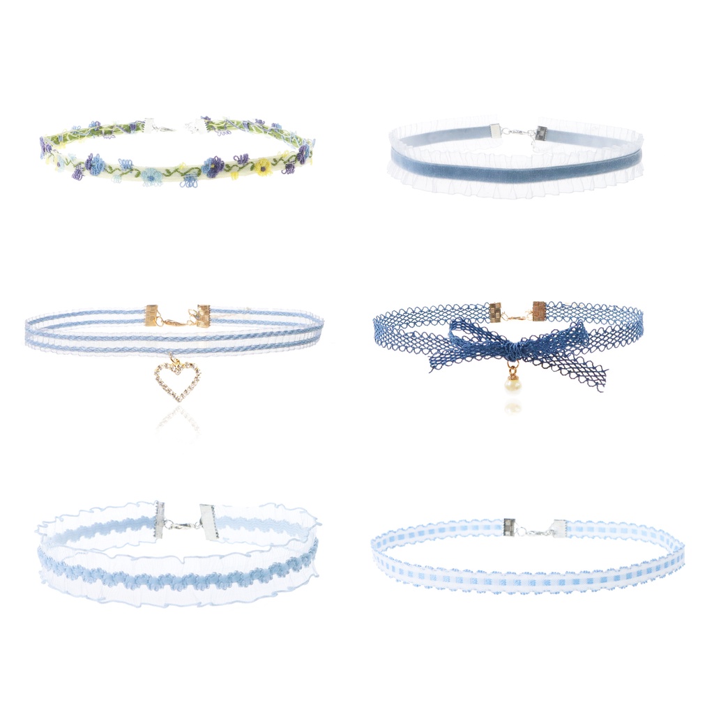 Vòng Cổ choker Mặt Trái Tim Đính Ngọc Trai Thời Trang