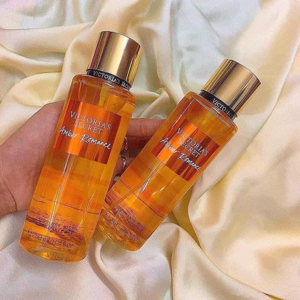 Dưỡng Thể và xịt thơm toàn thân Victoria’s Secret Fragrance Lotion Amber Romance 236ml