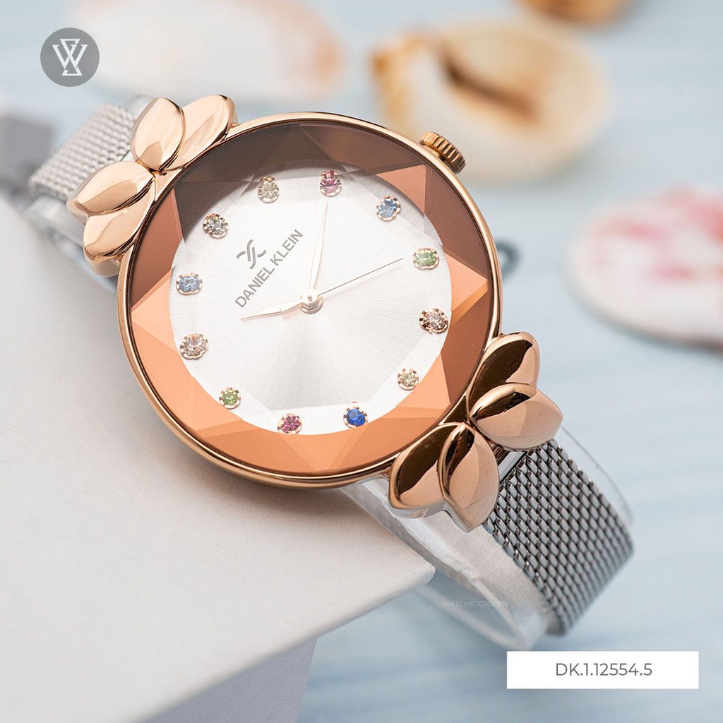 Đồng Hồ Quartz Nữ Daniel Klein WATCHSTORE DK.1.12554.5 Mặt Kính Khoáng 32mm, Dây Kim Loại, Vỏ Thép Không Gỉ