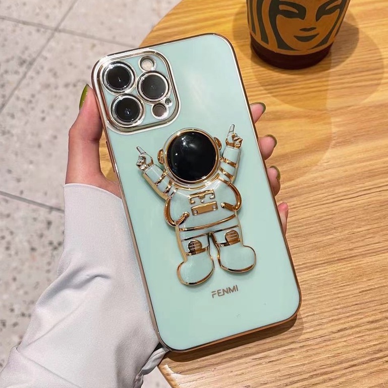Ốp Điện Thoại Chống Sốc Hình Phi Hành Gia 3D Cho iPhone 6 6s plus 7 plus 8 plus x xs max xr 11 pro max 12 pro max 13 pro max
