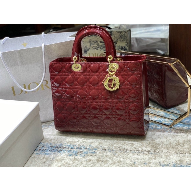 Túi xách nữ Dior lady 7 ô - túi công sở size 30