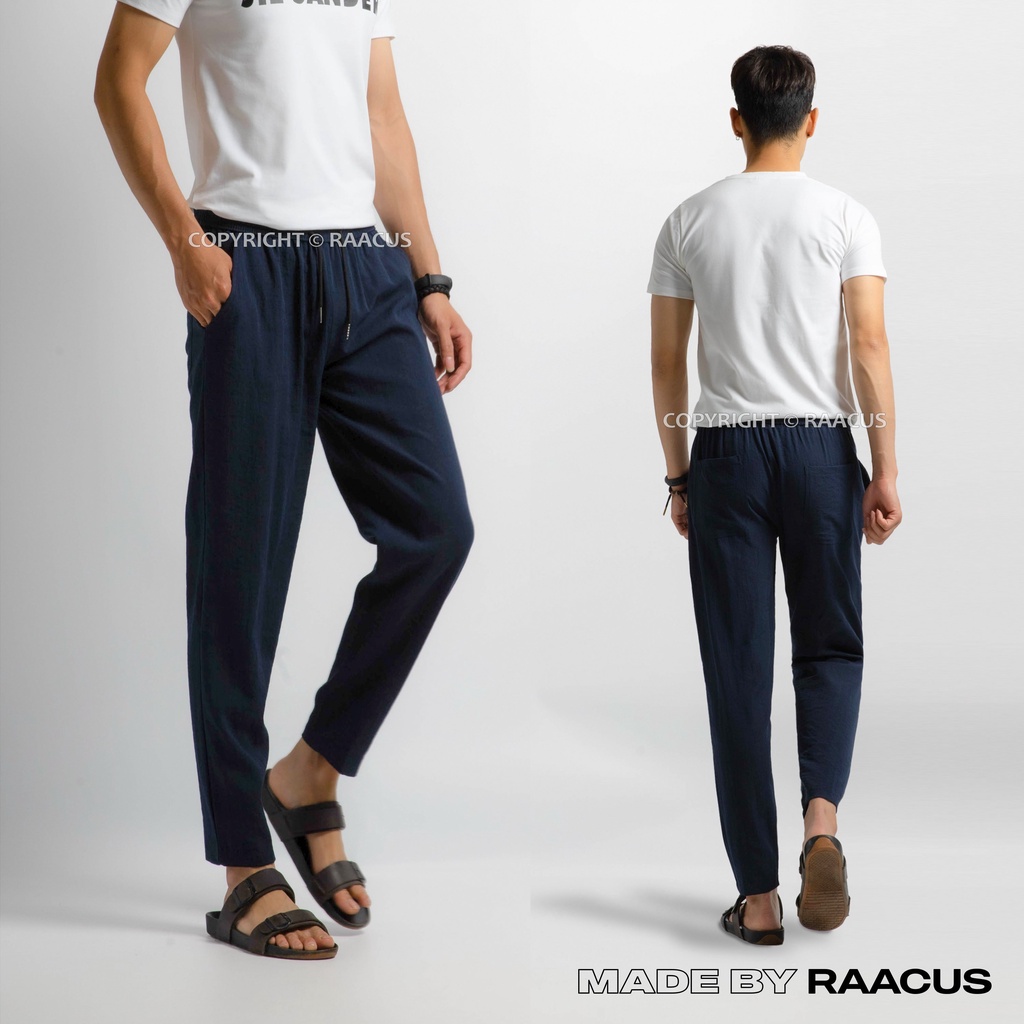 Quần baggy nam chất đũi xước ống rộng ulzzang RAACUSSTORE, quần đũi nam dài unisex ống suông - Q174