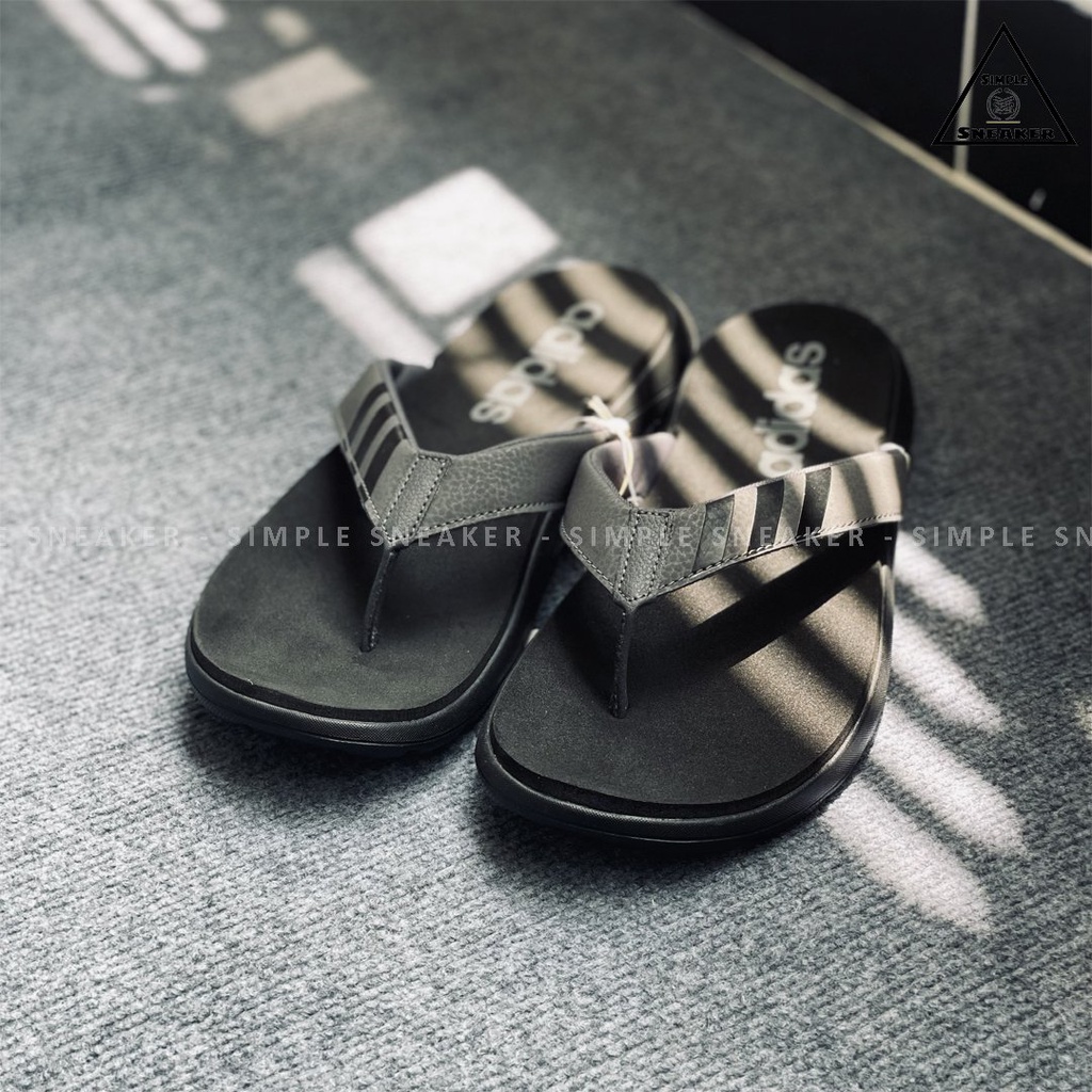 Dép Adidas Xỏ Ngón Chính Hãng 💙SIMPLE SNEAKER💙 Dép Kẹp Adidas Auth - Adidas Comfort Flip Flops Core Black EG2069