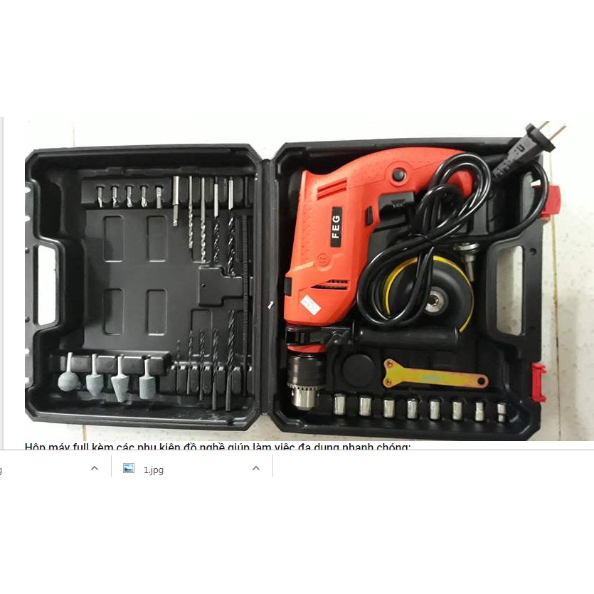 BỘ MÁY KHOAN FEG 910W