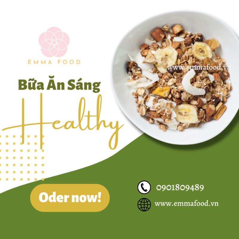 500G GRANOLA MIX 10 HẠT KHÔNG ĐƯỜNG By EMMA Food - Ngũ Cốc Ăn Sáng Healthy