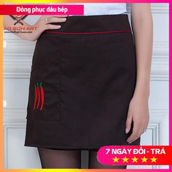 TẠP DỀ NGẮN NGANG HÔNG CÓ TÚI ĐỰNG ORDER + BÚT - ĐỒNG PHỤC ĐẸP GIÁ GỐC SẢN XUẤT