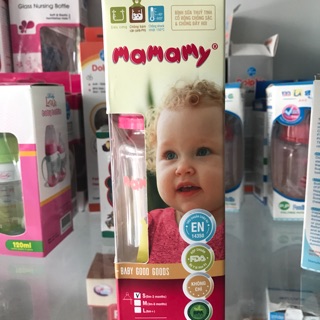 Bình thủy tinh cổ rộng Mamamy