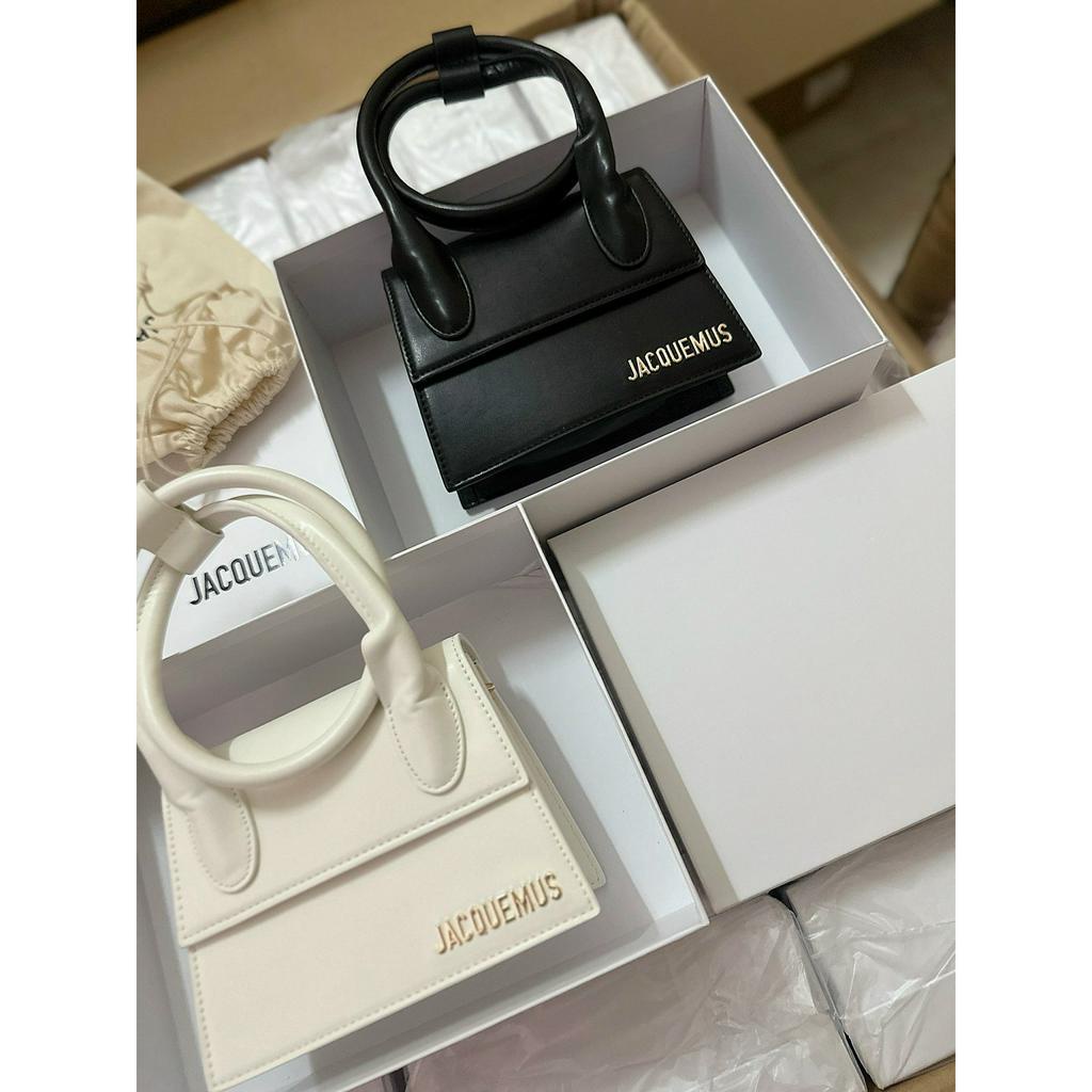 Túi xách mini J.AC.quemus quai xoăn da trơn dư xịn hàng chuẩn size 20