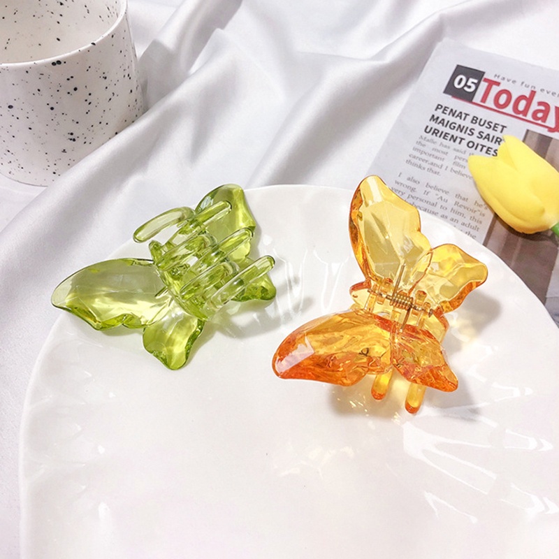 Kẹp Tóc Kim Loại Hình Bướm Cá Mập Hàn Quốc Cho Nữ