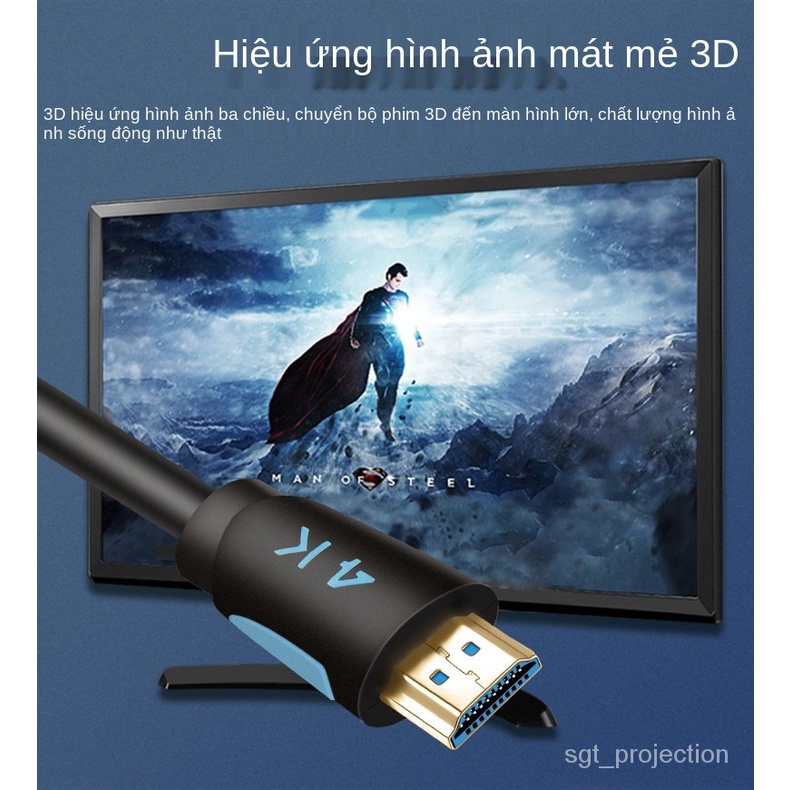 SGT dây Cáp HDMI 2.0 3D 4K 60HZ Cao Cấp tốc độ cao, loại tròn 0.5m, 1m, 1.5m, 3m, 10m, tivi, máy tính, chuẩn full HD | BigBuy360 - bigbuy360.vn