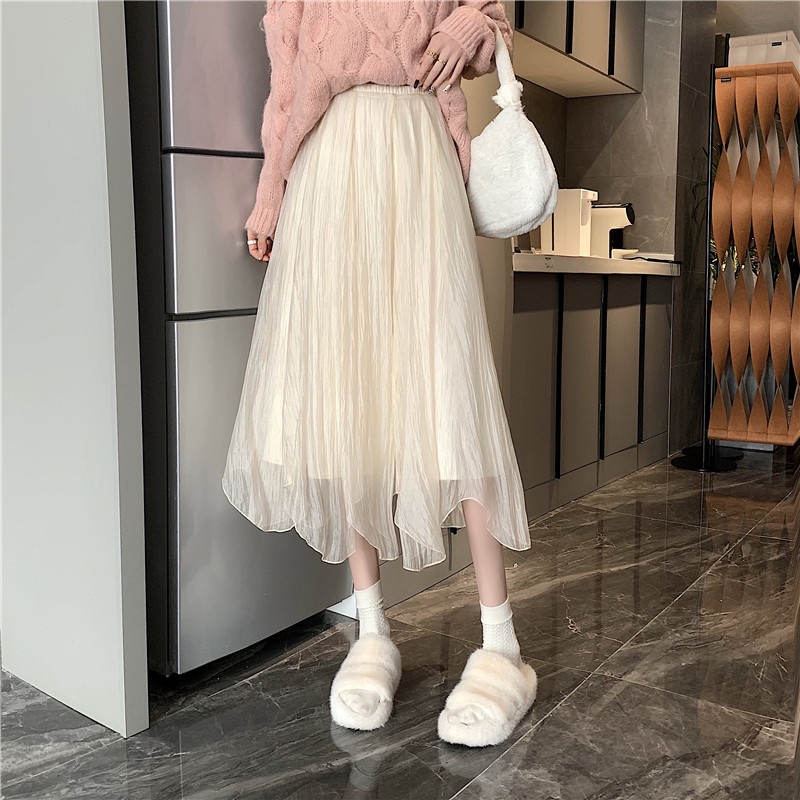 Chân váy ZHELIHANGFEI lưng cao thiết kế độc đáo phong cách thời trang cho nữ