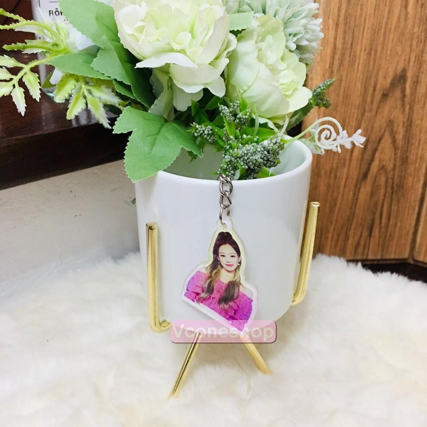 Móc khóa BP Jennie Jisoo Lisa Rose mica đồ treo trang trí quà tặng xinh xắn dễ thương