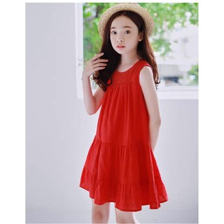 Váy tầng dáng xoè đỏ, vàng