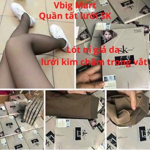 Sỉ lẻ quần tất lưới 3D SK co giãn lót nỉ chống xước giả da Vbig Mart | BigBuy360 - bigbuy360.vn