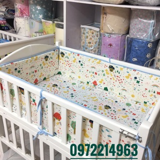 Quây và ga bọc đệm cho cũi