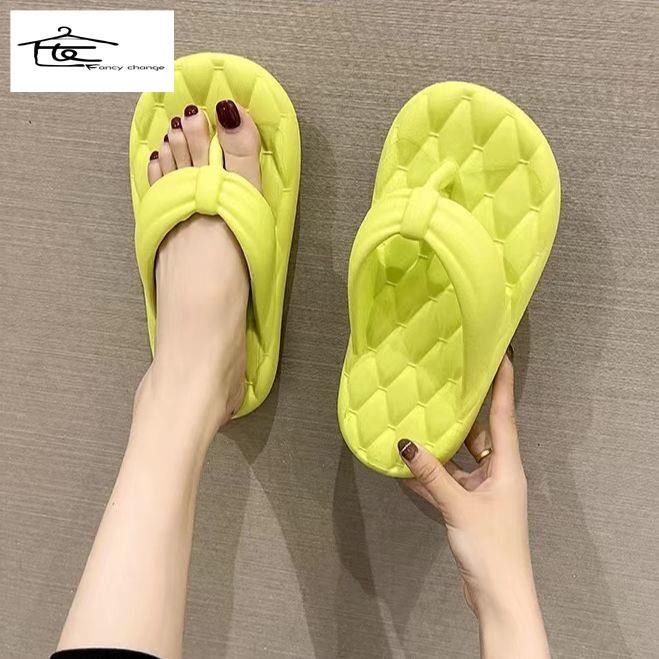 Dép Xỏ Ngón Đế Dày Chống Trượt Thời Trang Đi Biển Mùa Hè Dành Cho Nữ