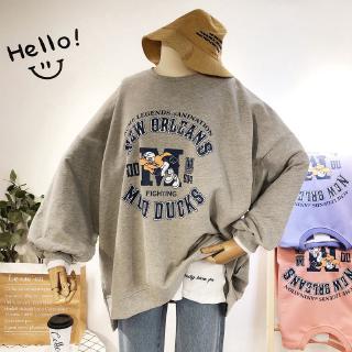 SUXI Áo thun sweater dài tay thời trang phong cách Hàn Quốc
