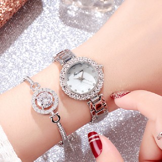 Đồng Hồ Nữ Jaxina Mặt Đính Đá Cao Cấp Sang Trọng Phong Cách