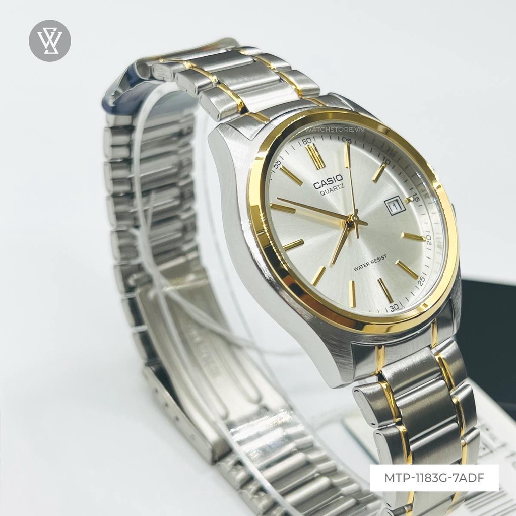 Đồng Hồ Quartz Nam Casio WATCHSTORE MTP-1183G-7ADF Thiết Kế Mặt Kính Khoáng 38.5mm, Dây Kim Loại Và Vỏ Thép Không Gỉ