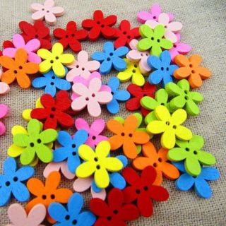 Bộ 10 cúc gỗ trang trí