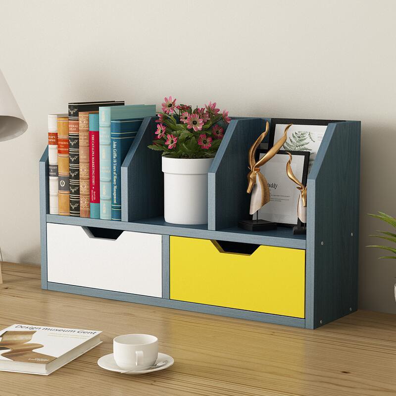 Kệ sách để bàn làm việc 5 ngăn kéo gỗ MDF nhập khẩu chống ẩm gọn gàng tinh tế