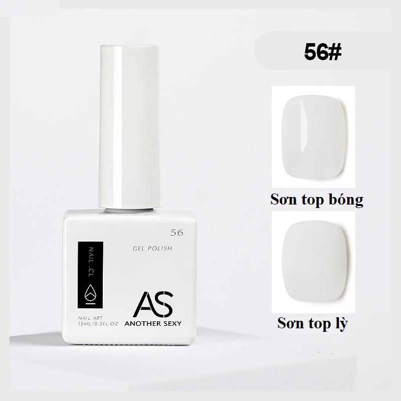 Sơn gel AS mẫu mới CHAI VUÔNG sơn móng tay gel tone màu đen đỏ vàng siêu xinh chai 15ml ( mã mầu 15 - 60 )