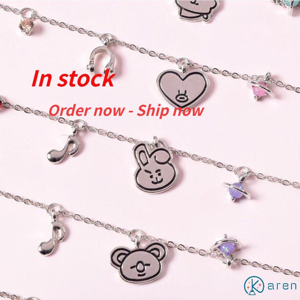 Vòng Tay Trang Sức Sang Trọng Thời Trang KPOP BTS BT21|Áo Thun Màu Sắc Thời Trang Cho Nam Nữ