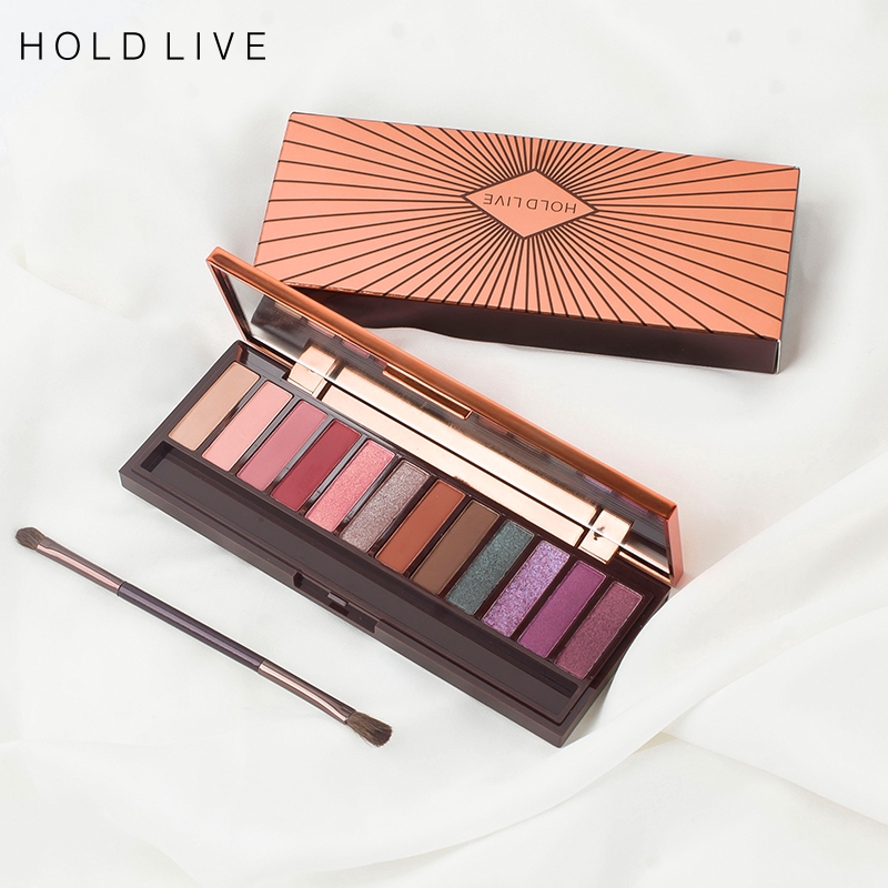 HOLDLIVE® Make Up Sunset City Purple Star 12 Colors Pearl Matte Eyeshadow Pallete