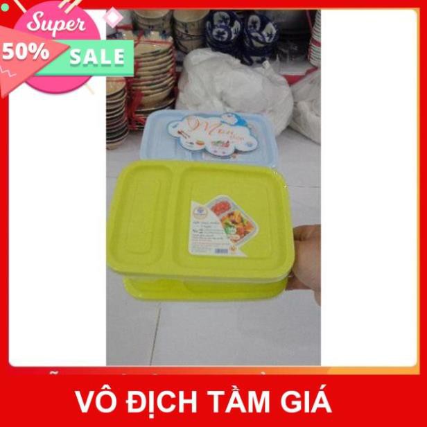 😆Hộp Nhựa Thực Phẩm 2 Ngăn Việt Nhật😇