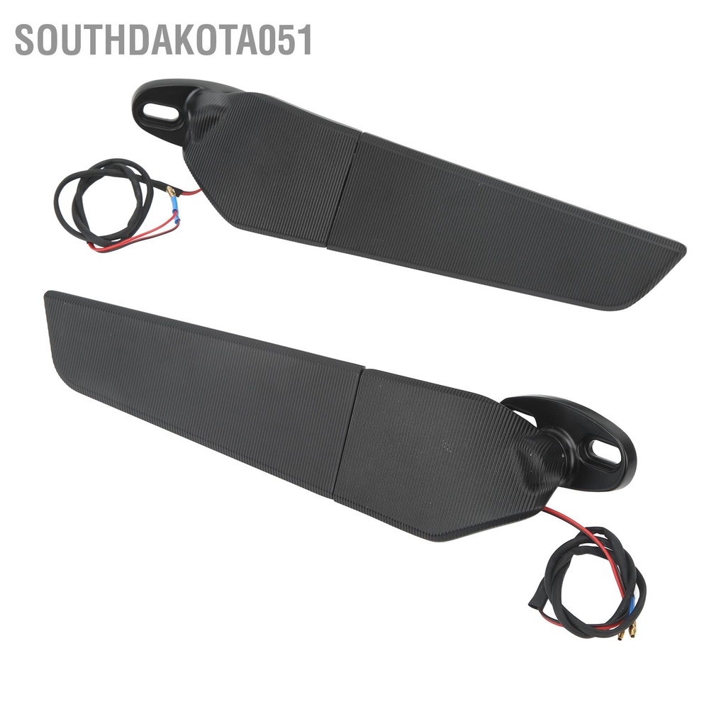 [Hàng Sẵn] Cặp Gương Chiếu Hậu Xe Máy Cánh gió Xoay 360 Độ Có Đèn LED Xi Nhan Chuyên Dụng Cho Yamaha Suzuki Honda【Southdakota051】